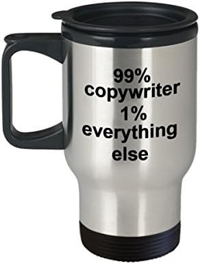 99% copywriter 1% tudo o mais caneca - amiga de escritora Presente de colegas de trabalho - Funny Travel Mug Present