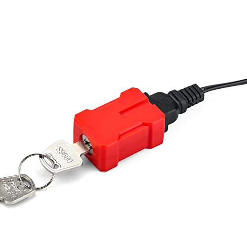 2 Defina o dispositivo de bloqueio de plugue elétrico do cabo elétrico Zing Products, cabe a 2 e 3 plugues de ponta, inclui