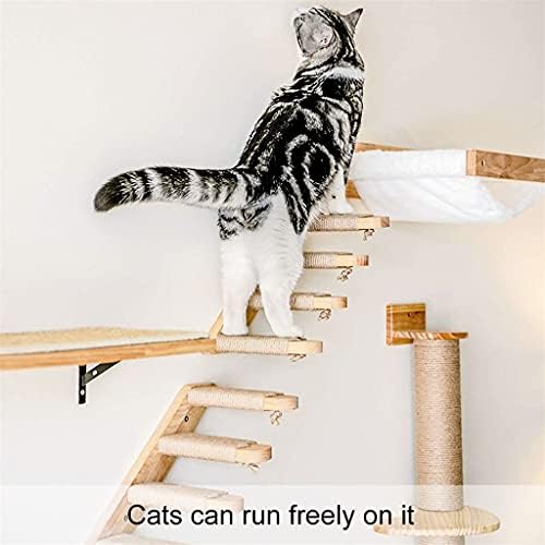 Gatos de parede Gretd escalando escadas escadas de madeira móveis de gatinho de gatinhos cápsulas de parede de gatos poleiro de madeira escalando gatos de escalada árvore