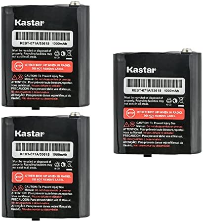 Kastar 3-Pack 3.6V 53615 Bateria compatível com Motorola pmnnn4477ar, pmnn4551a, ulfrs4002a, Ulfrs-4002a, pmnn44477, pmnn4477a,