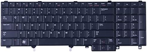 Sixbuys Novo teclado de substituição dos EUA Compatível para Dell Latitude E5520 E5530 E6520 E6530 E6540 Precision M4600 M4800 M6600 M6700 6800 Laptop