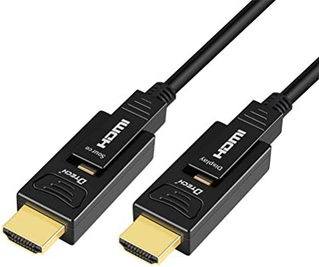 DTech 100 metros de fibra óptica HDMI Cabo 4K 60Hz 18Gbps YUV 444 422 420 3D de alta velocidade com micro HDMI e conector HDMI