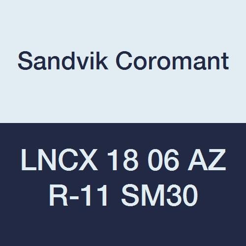 Sandvik Coromant T-Max Carboneto Milling Insert, estilo LNCX, retangular, grau SM30, não revestido, LNCX1806AZR11,0.252 espessura, Radio de canto de 0 de 0