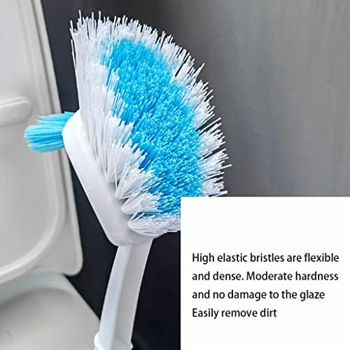 Escova de vaso sanitário para escova e suporte do banheiro, escova de limpeza de vaso sanitário com maçaneta longa,
