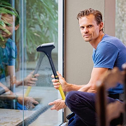 Brush de limpador de malha de 2 polegadas, pincel de limpador de janelas, raspador de limpeza de vidro, equipamento