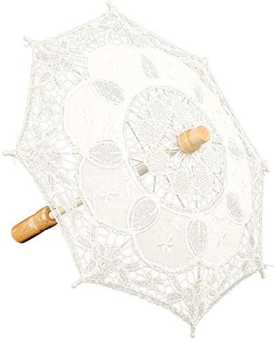 Umbrella de renda keenso parasol guarda -chuva de noiva vintage para decoração foto da senhora de fantasia da década de 1920s