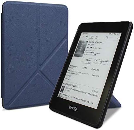 6,8 polegadas Kindle Paperwhite Stand Magnetic Case para e capa da edição de assinatura, capa de suporte de origami do Kindle Paperwhite 2021, Marinha