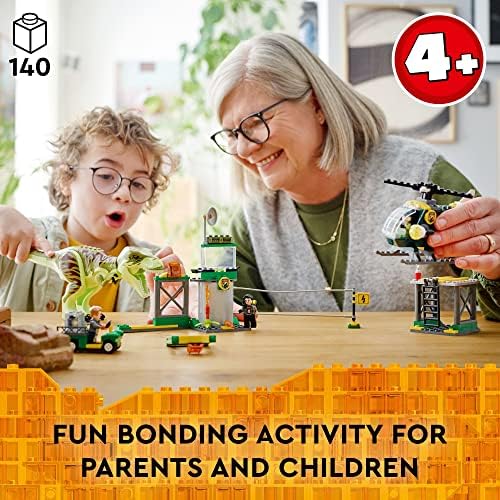 LEGO Jurassic World T. Rex Dinosaur Breakout Brinquedo 76944, Dino Toys para crianças em idade pré -escolar, meninos e meninas de