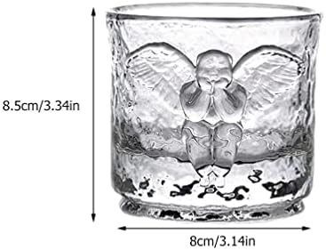 Copo de rocha de rocha de rocha de vidro claro de uísque de cristal copo de uísque coquetler coquetel coquetel de vidro de vidro de vidro de vidro de degustação para homens e copos de vinho plástico