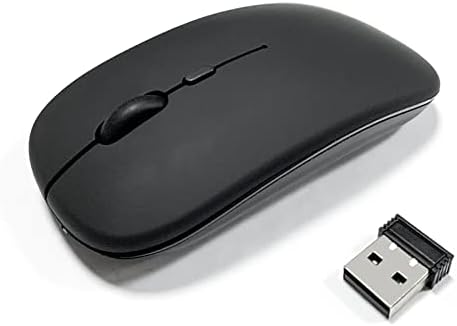 Mouse sem fio para laptop, silencioso computador mini ratos para Mac OS, PC, MacBook, Android, Windows
