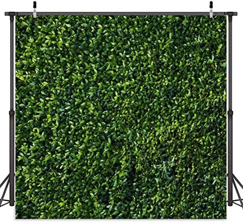 8x8ft Vinil Nature tema verde folhas cenário para o estúdio de fotografia Props Antecedentes Banner de grama da decoração