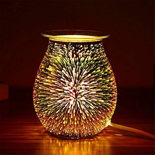 N/A AROMA ELÉTRICO Difusor de ar Desejo Cera derreta o queimador 3D Lâmpada de toque Night Light Tart Wax aquecedor de óleo essencial aroma