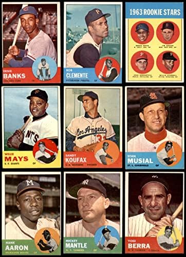 1963 Topps Baseball Completo Set W/O 537 Rose VG/Ex+