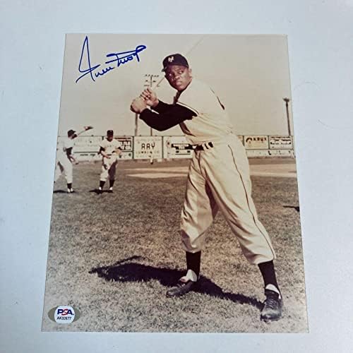 Willie Mays assinado autografado 8x10 Photo PSA DNA COA - Fotos autografadas da MLB