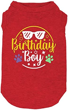 Dog -presente Roupas de menino menina Camisa de aniversário para cachorro grande colete de dia de dia para cachorrinhos para cachorros roupas de cachorro