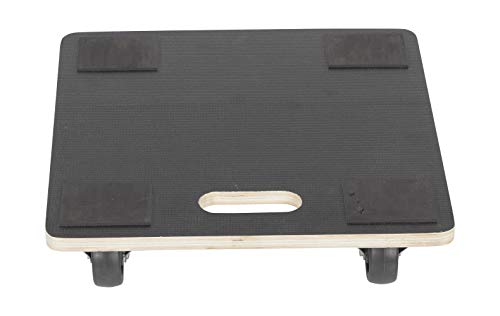 Vestil HDOS-SQ-1616-400 Deck dolly-quadrado de madeira de madeira, 400 Capacidade, 16x16, preto