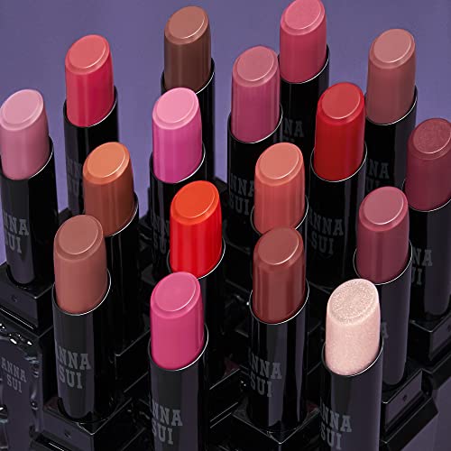 Anna Sui Lipstick Rouge - Textura suave - brilho e umidade duradouros - rosa de fada - 0,12 oz.