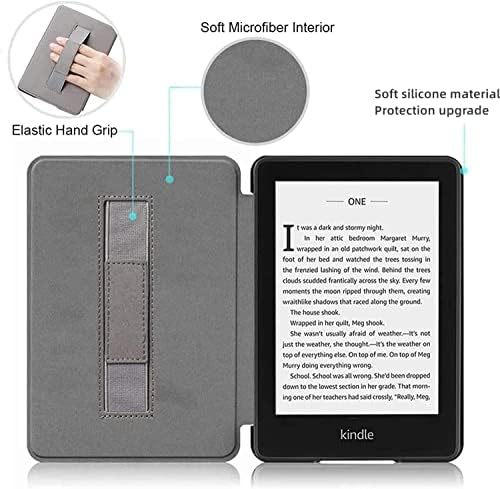 Caso Guksraso para 6 Kindle - tampa leve de tecido TPU, com despertar/sono automático, com alça de mão