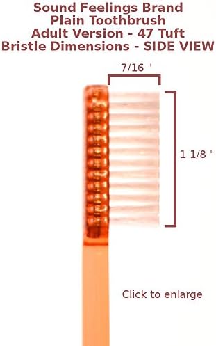 Sentimentos de som escova de dentes - básico, macio extra, 1 pacote, adulto - periodontal, esfoliação