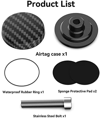 Montagem de bicicleta DLENP Airtag - Suporte à tona à prova d'água para bicicleta - Rastreador de GPS anti -roubo oculto,