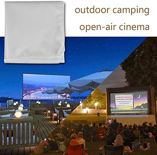 Cortina do projetor, tela de póstia sintética Tela translúcida tela de projetor durável, cinema ao ar livre para filme de acampamento