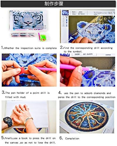 Pintura de diamante por kits de números para adultos e crianças, desenho animado fofo DIY 5D Pintura de diamante Pintura de broca completa Bordado de bordado de strol