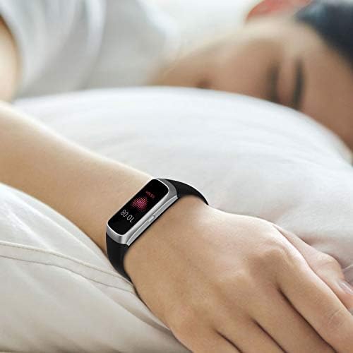 Watbro Compatível com bandas Samsung Galaxy Fit SM-R370, faixas de substituição de silicone macio ajustáveis ​​pulseiras de pulseira de pulseira FIT SAMSUNG Galaxy Fit Fitness Smartwatch para mulheres homens
