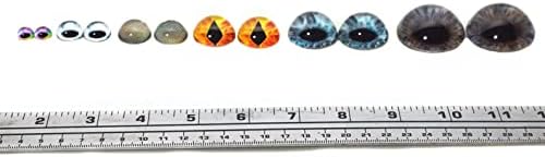 Cabocôns de olho de vidro de cúpula alta azul para pingentes que fazem arames jóias embrulhadas taxidermia artesanal ou