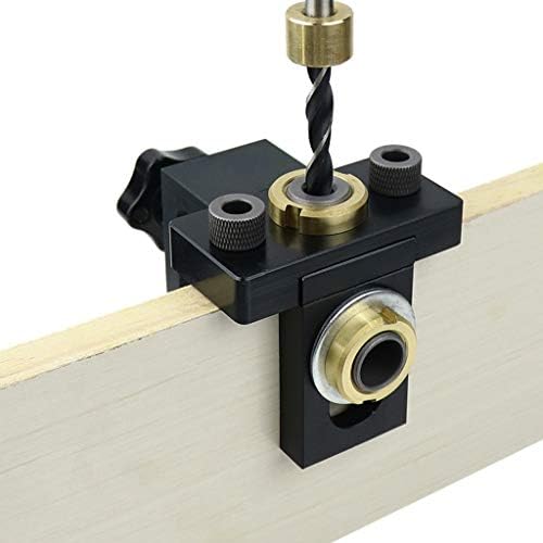 Twdyc Doweling Jig Pocket Hole Kit Wood Perfuração vertical Localizador destacável para móveis Ferramentas de carpintaria do perfurador