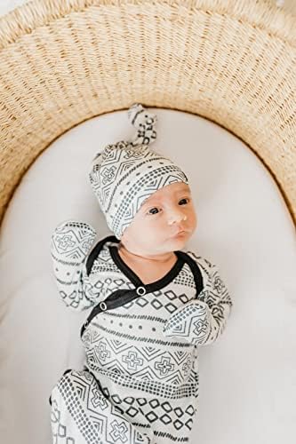 Pérola de cobre, chapéu de gorro bebê padrão de nó de topo2