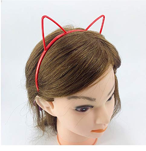 2 pcs simples e confortáveis ​​de gato de plástico orelhas