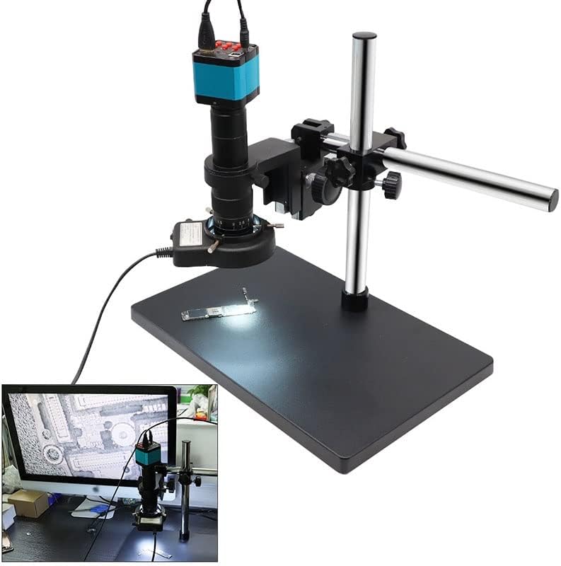 Acessórios para microscópio para adultos crianças 38MP 1080p Câmera de microscópio monocular digital, suporte de suporte ajustável