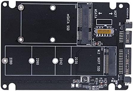 Hiccyrodly M.2 NGFF SSD para SATA 3.0 Adaptador MSATA SSD TO SATA 3.0 RISER CARD 2 EM 1