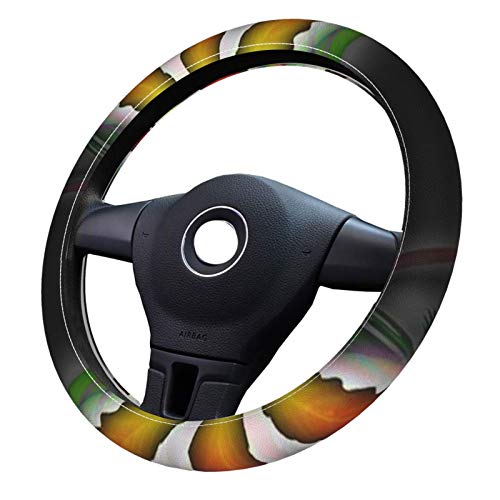 Cool rasta maconha folha 3d de folha de padrões de roda de direção acessórios de carros feminino presente universal Tipo universal