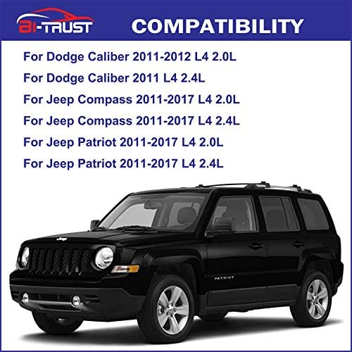 Filtro de ar da cabine do motor bi-trust, substituição do Jeep Compass Patriot 2011-2017 Dodge Caliber 2011-2010 L4 2.0L 2.4L