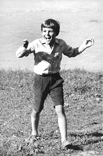 Foto vintage de Patrick Cristaldi, filho de Claudia Cardinale, 1967.