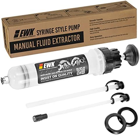 Extrator de fluido manual de 500 ml de EWK, bomba de troca de sedra de óleo a vácuo para evacuação de fluidos automotivos
