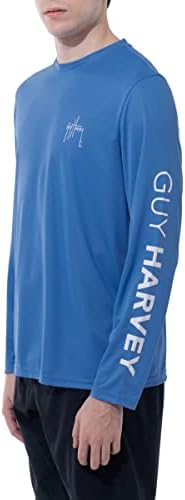 Guy Harvey Men's Long Slave Performance Sun Protection Camisa UPF 50+