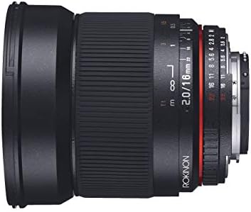 Rokinon 16m-C 16mm f/2.0 lente ampla asférica para câmeras de EF Canon