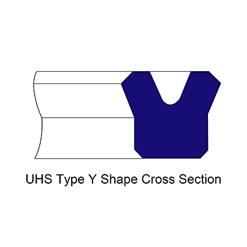 UXCELL UHS selo do eixo radial 28mm ID x 35,5 mm OD x 5mm Largura Pu de vedação de óleo, pacote azul de 10