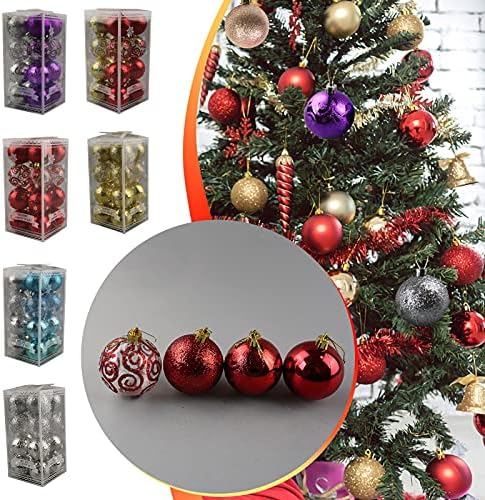 #Guxnbr 16pcs 60mm Christmas Xmas Tree Ball Bauble Hanging Home Party Ornament Decor