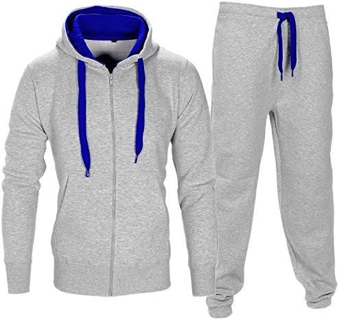 My Mix Trendz Mass Contrast String Fleece Hoodie Bottoms Bottoms Joggers Gym Draw Code Tracksuit