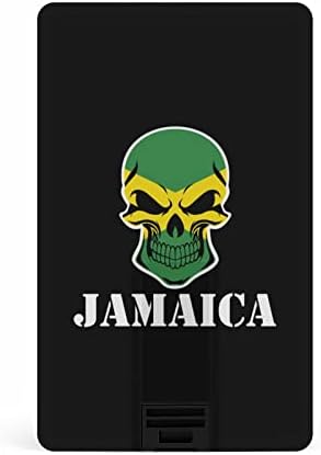 Bandeira do crânio jamaicano USB 2.0 Flash-DRIVES MEMATE Stick Credit Card Card Shape