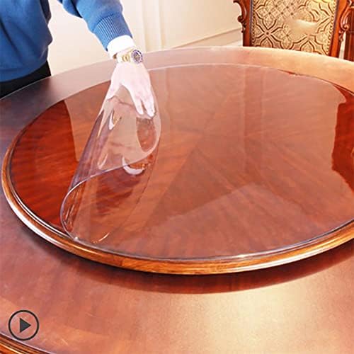 Protetor de toalha de mesa de plástico transparente da Fercla, toalha de comprimido de vinil Prove de óleo à prova de óleo Plástico