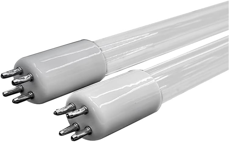 Lâmpada de luz UVC 185nm com 253,7 nm de lâmpada de quartzo UV Lâmpada de extremidade única T5 Diâmetro de tubo de 15 mm,