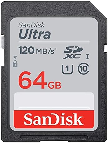 Sandisk 64GB Ultra SDXC SD Card Funciona com o Sistema OM om-1 da câmera Mirrorless OM-I-i U1, IHS-I U1, IHS-i U1, pacote