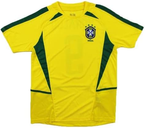 Ronaldo Nazario assinou a camisa de futebol amarelo autêntico - camisas de futebol autografadas