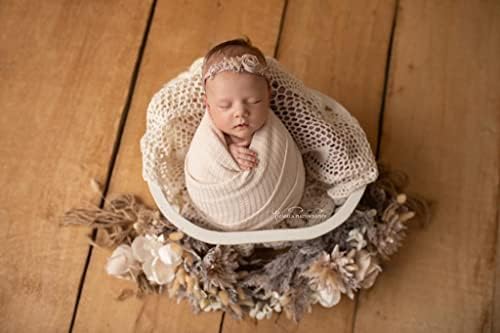 Twinkle Nest Baby Wrap. Conjunto de 3 envoltórios de fotografia recém -nascidos. Baby Swaddle ou cobertor para adereços de fotografia recém -nascidos. Waffle tricotado meios de bebê. Baby sessões de fotos, adereços para menino ou menina. Presente de registro de bebê.