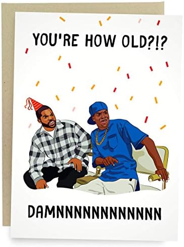 Sleazy Saudações Damn Meme Funny Birthday Card para ele ou ela | Caramba, você é o velho cartão de aniversário