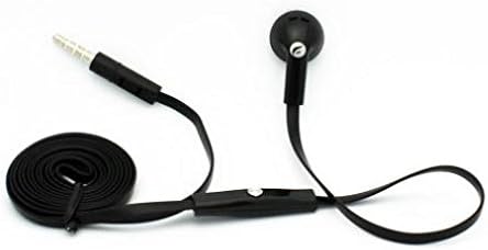 Fone de ouvido com fio mono e fone de ouvido único 3,5 mm para lâmina max 2s telefone, fone de ouvido preto compatível com